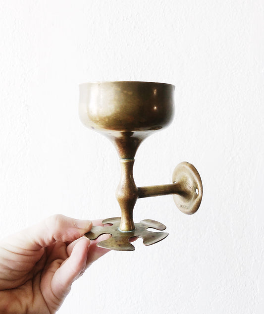 Vintage Brass Toothbrush Holder