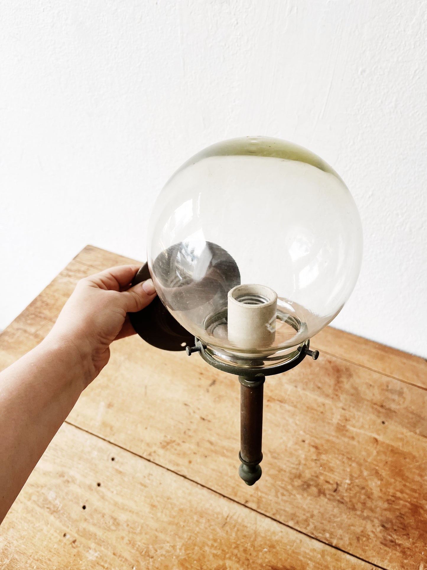 Vintage Blown Glass Sconce