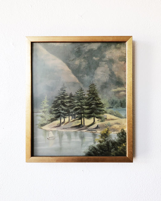 Vintage Original Landscape Painting