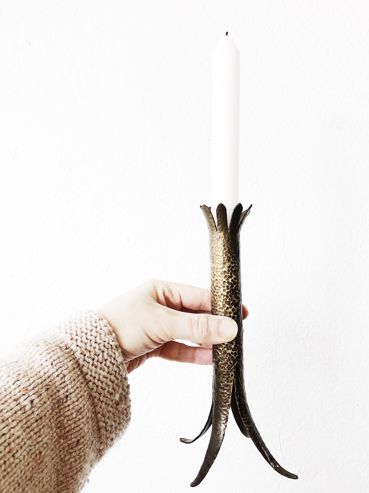 Vintage Brutalist Candle Holder