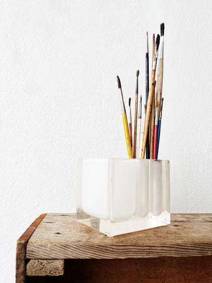 Lucite and White Holder