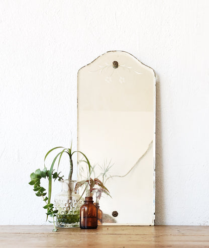 Petite Antique Etched Mirror