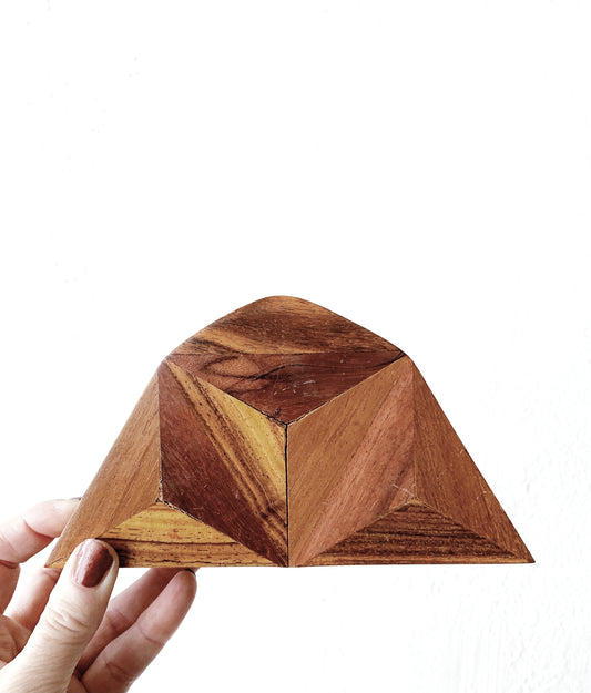 Vintage Wood Inlay Holder