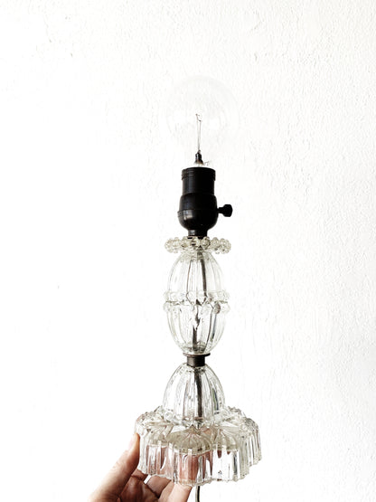 Vintage Cut Glass Lamp