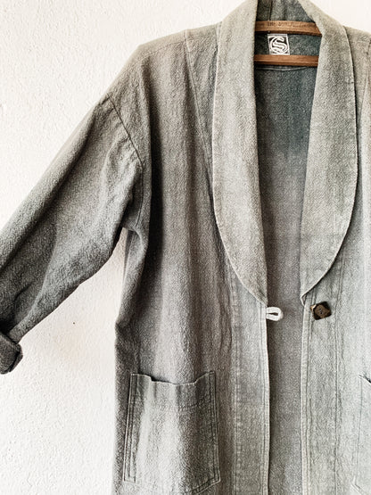 Vintage Hemp Cotton Blend Poet Jacket