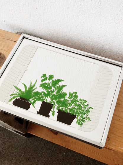 Vintage Etched Mirror