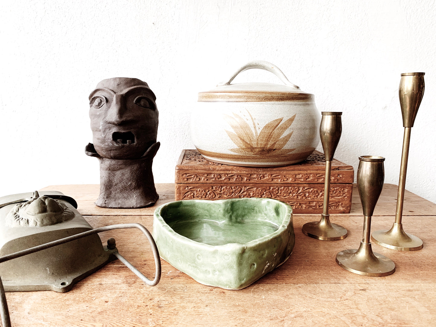 Large Vintage Designs West Lidded Crock