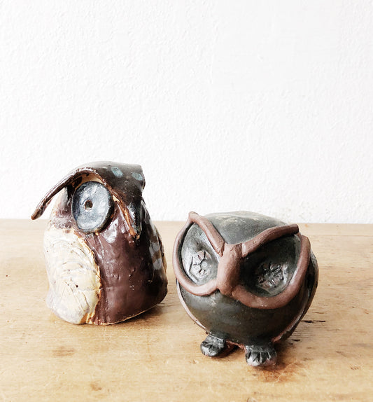 Vintage Handmade Ceramic Owl