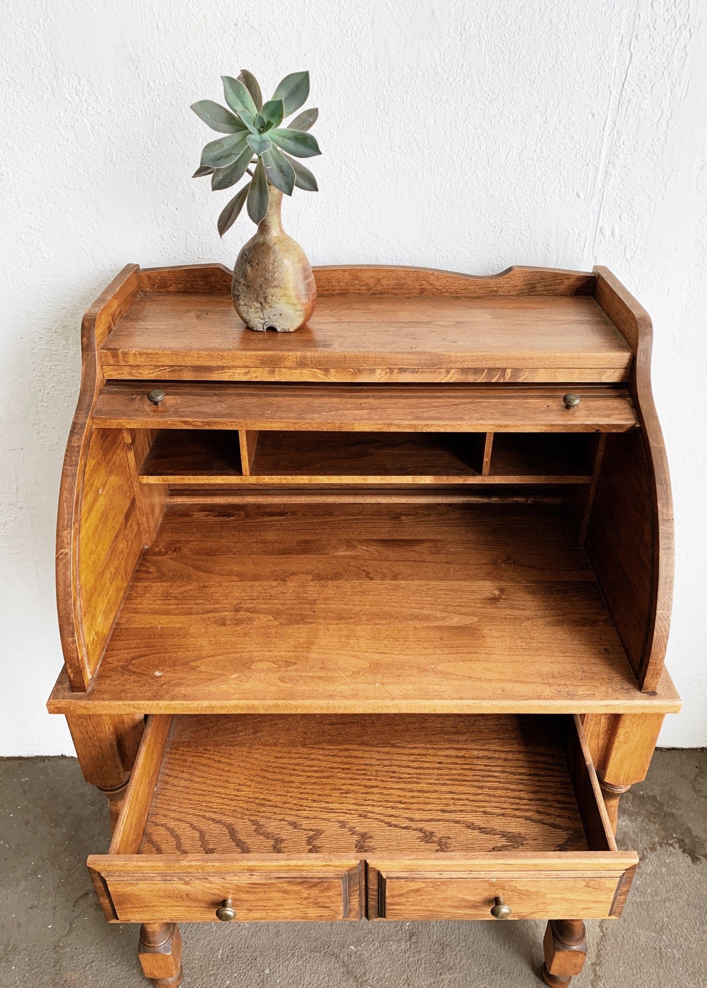 Vintage Oak Writing Desk
