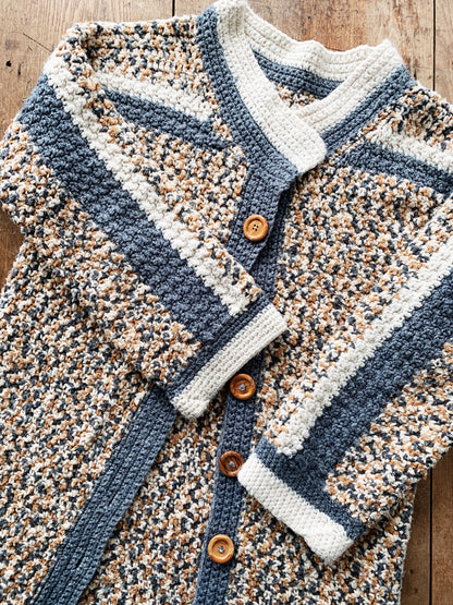 Vintage Hand Knit Sweater Coat