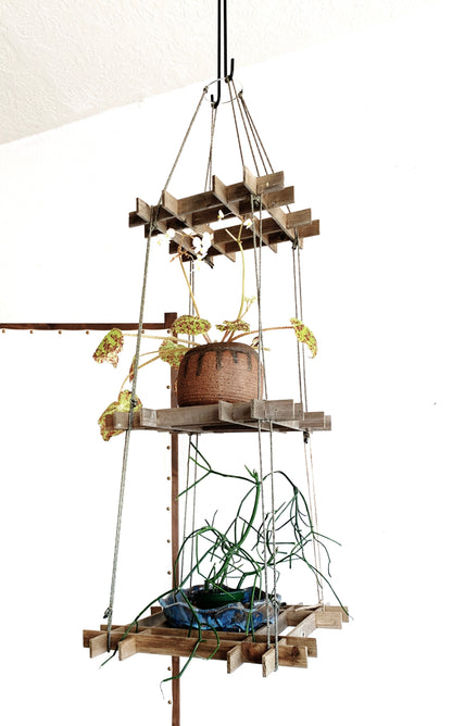 Vintage Triple Grid Plant Hanger