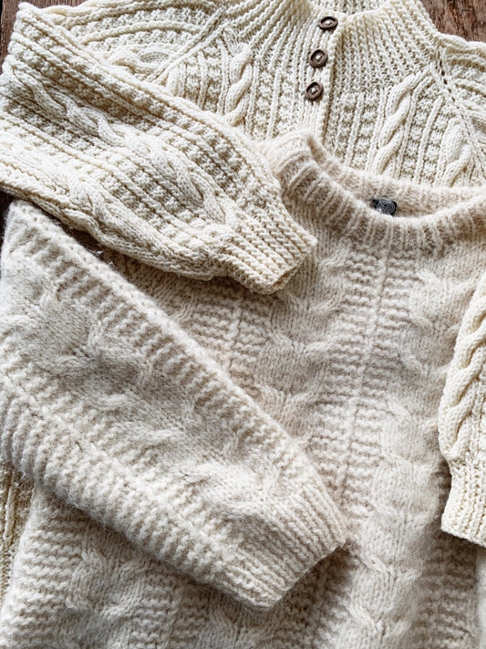 Wool Cable Knit Sweater