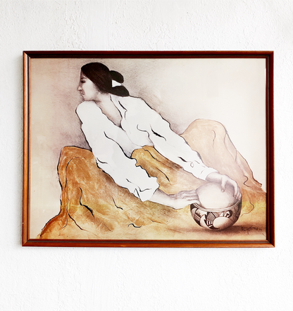 Vintage RC Gorman Litho - The Pottery Keeper