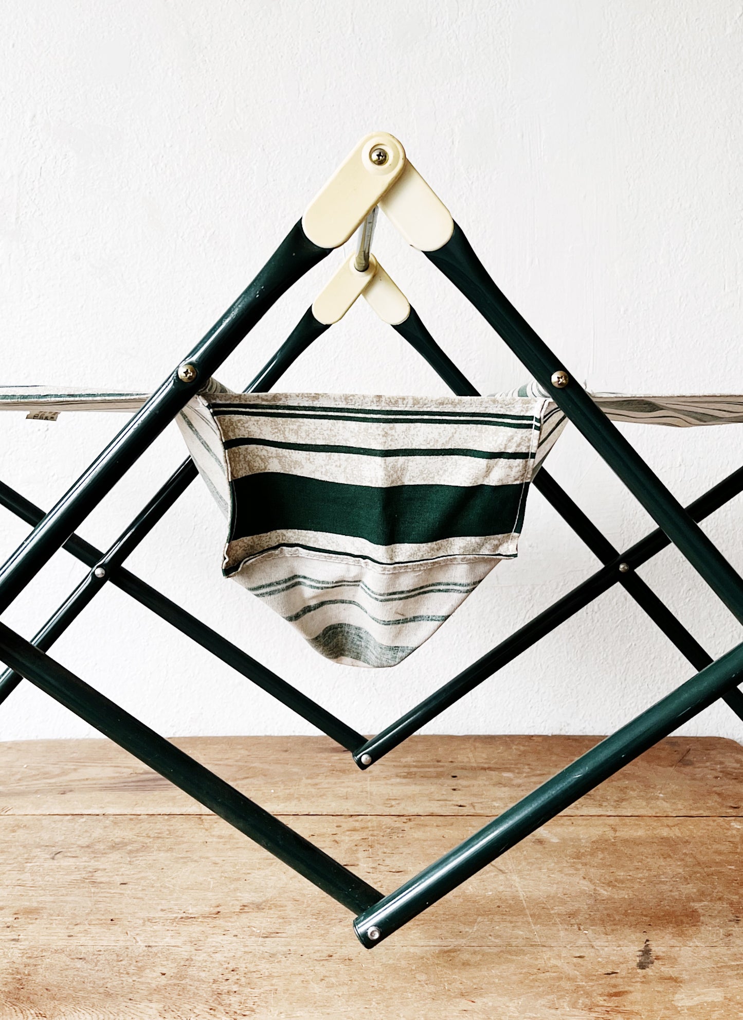 Vintage Folding Double Camp Stool