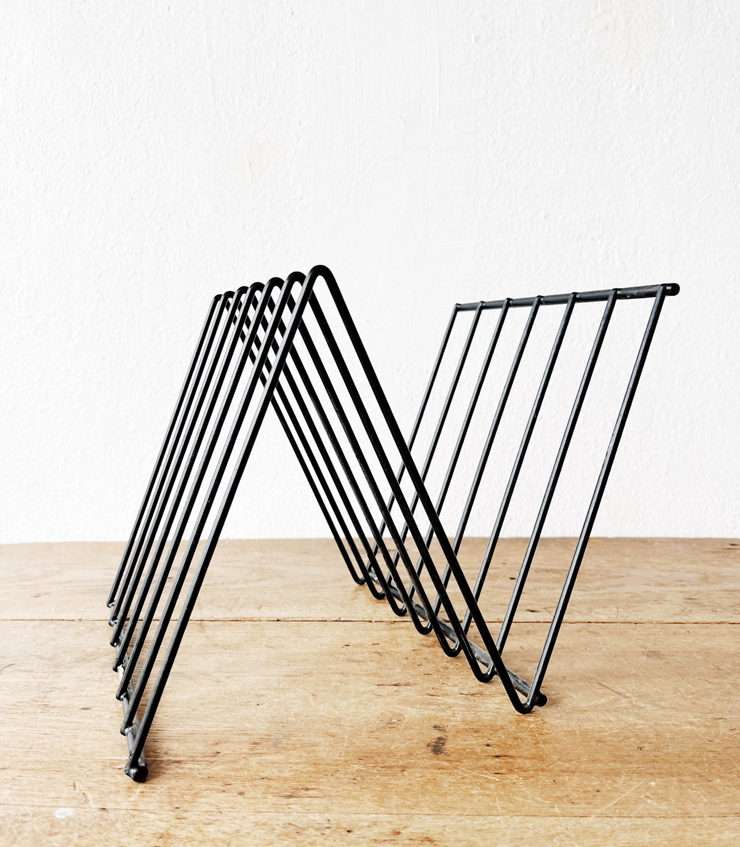 Vintage Metal Record Rack
