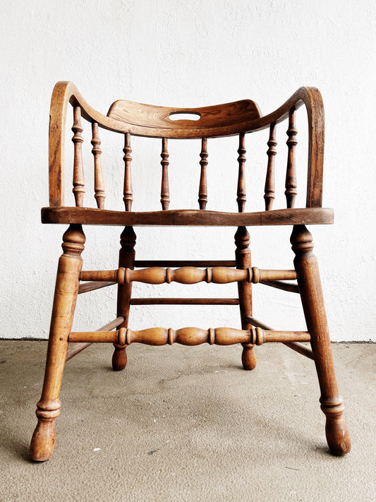 Vintage Oak Captains Chair