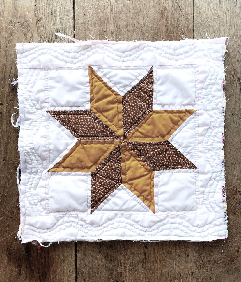 Vintage Cotton Quilt Square