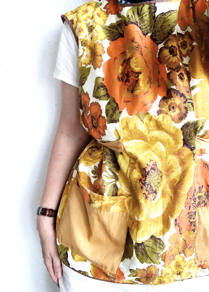 Vintage Floral Cotton Smock
