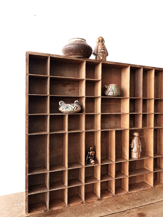 Vintage Curio Display Shelf