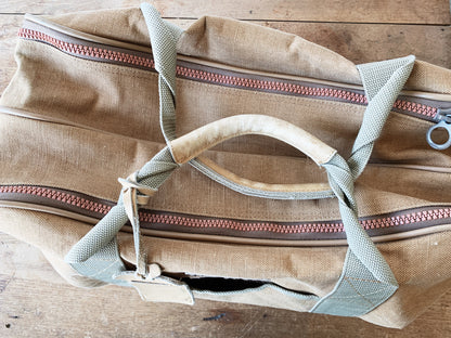 Large Vintage Canvas Travel Bag