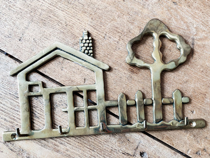 Vintage Brass Key Holder