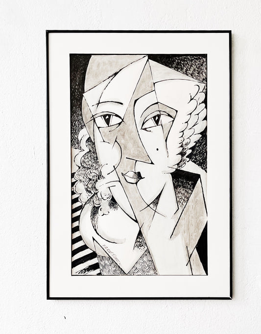 Original Abstract Figural Painting