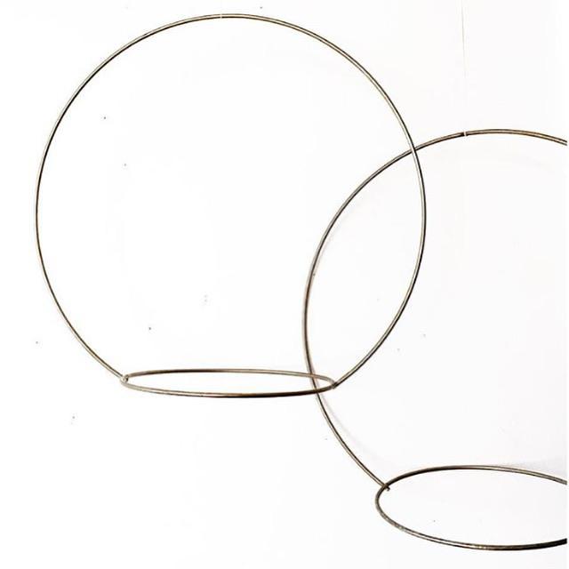 Vintage Minimal Chrome Circle Planter