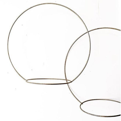 Vintage Minimal Chrome Circle Planter