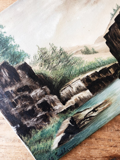 Antique Landscape Oil on Linen