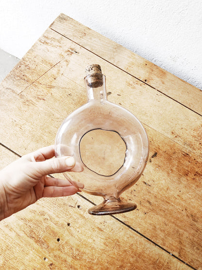 Vintage Lilac Corked Bottle