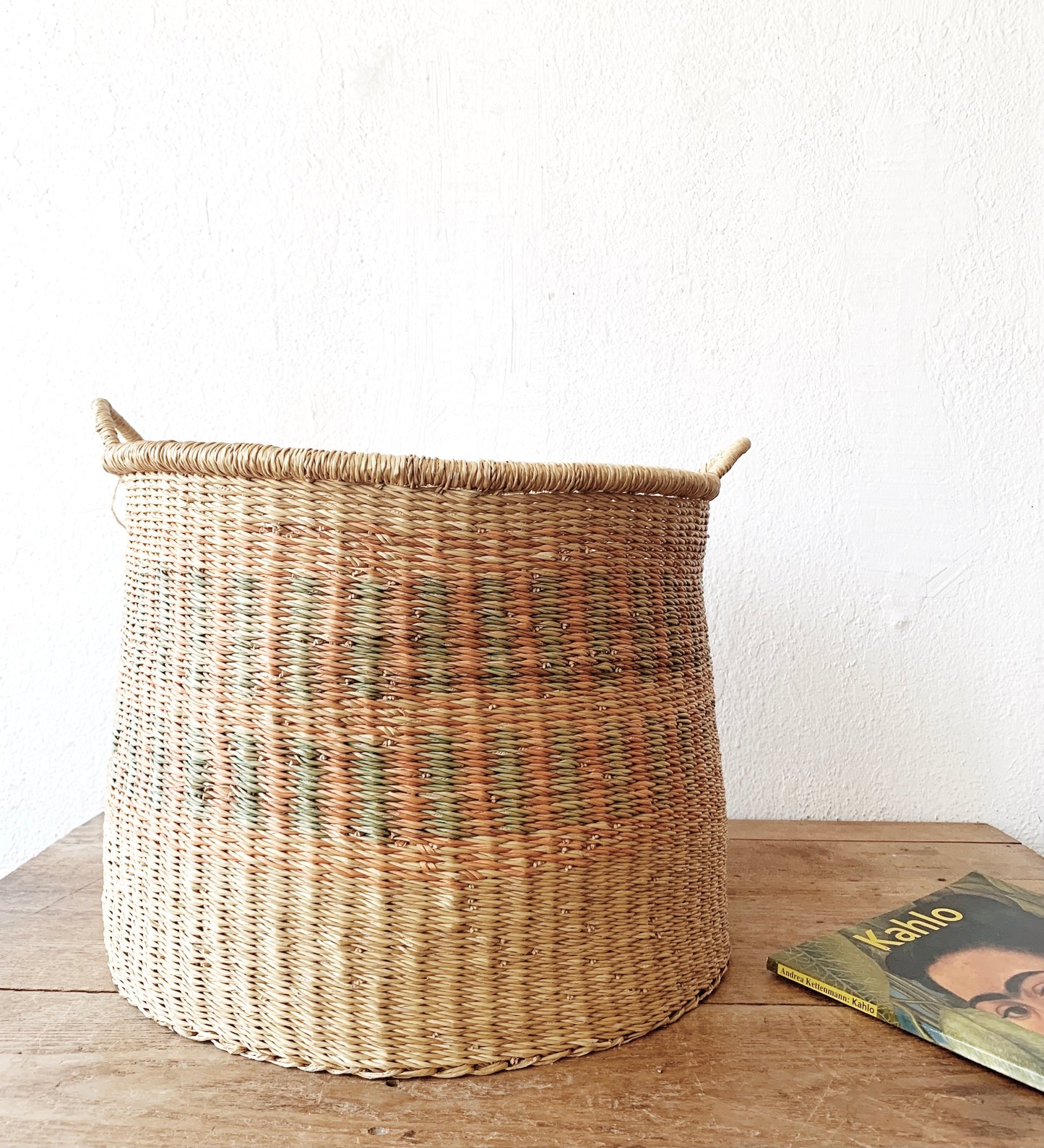 Large Woven Handled Basket