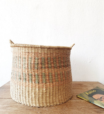 Large Woven Handled Basket