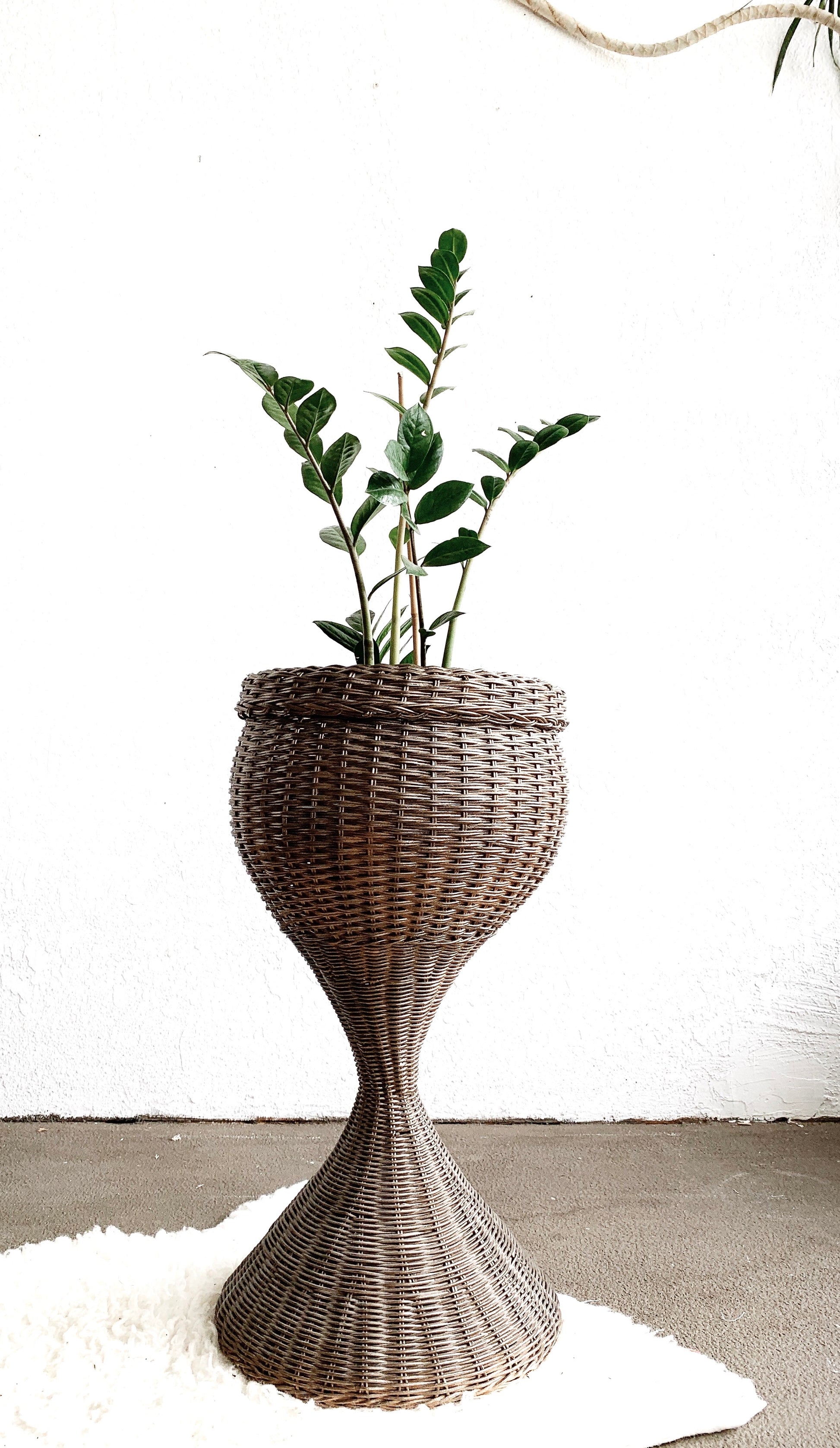 wicker plant hanger Vintage Wicker Plant Stand – Maven Collective