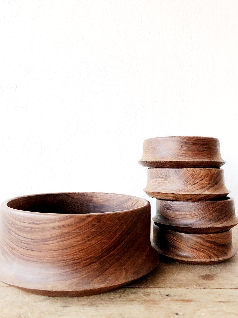 Vintage Teak Salad Set