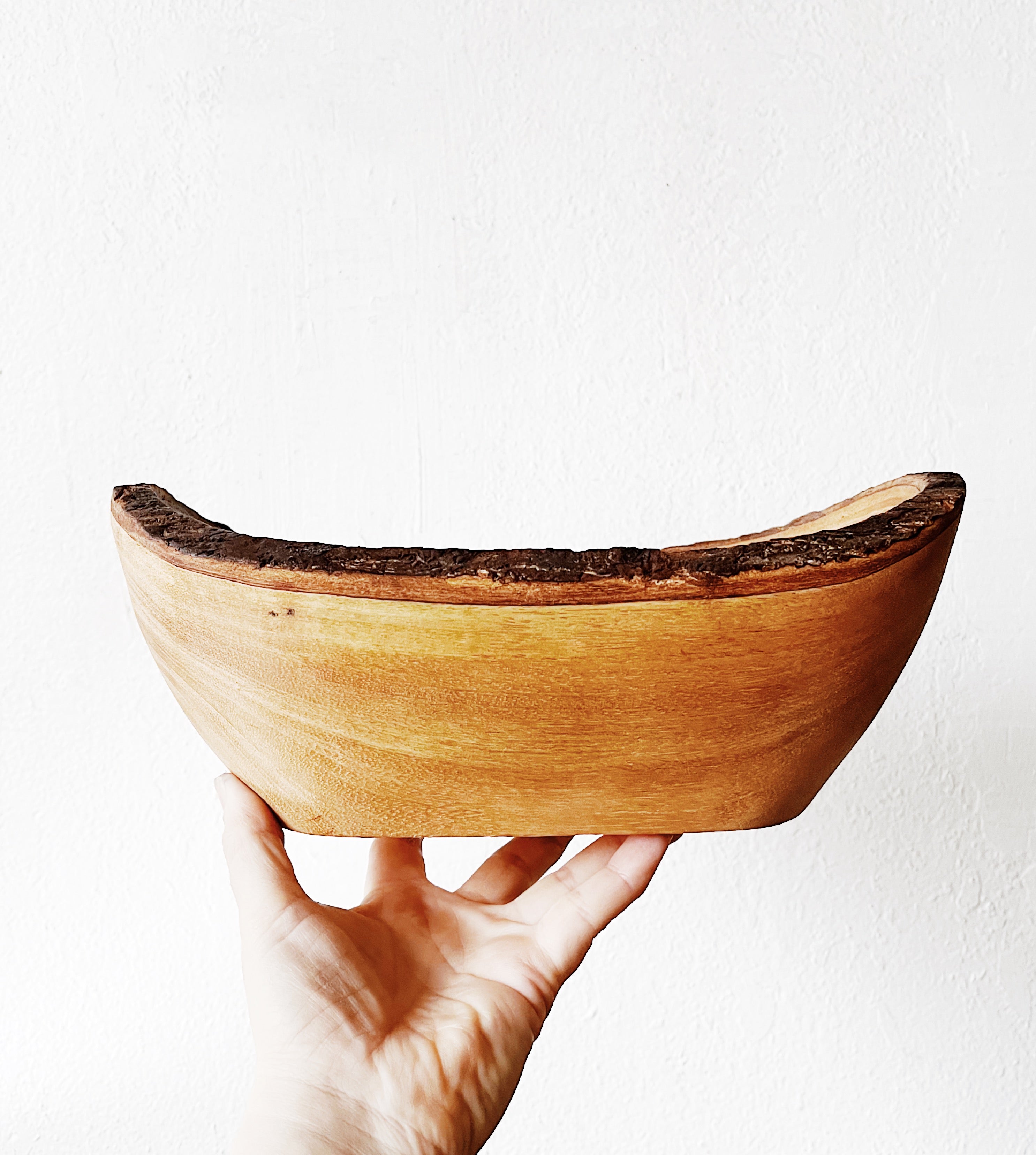Hand Carved Live Edge Bowl