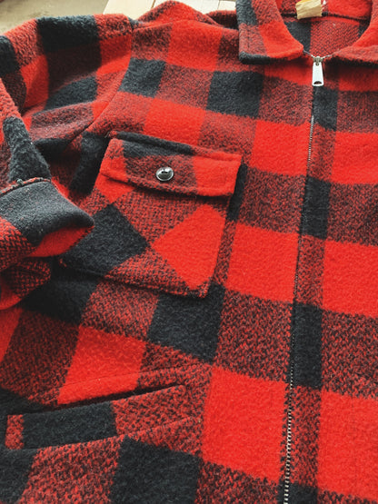 Vintage Plaid Wool Jacket