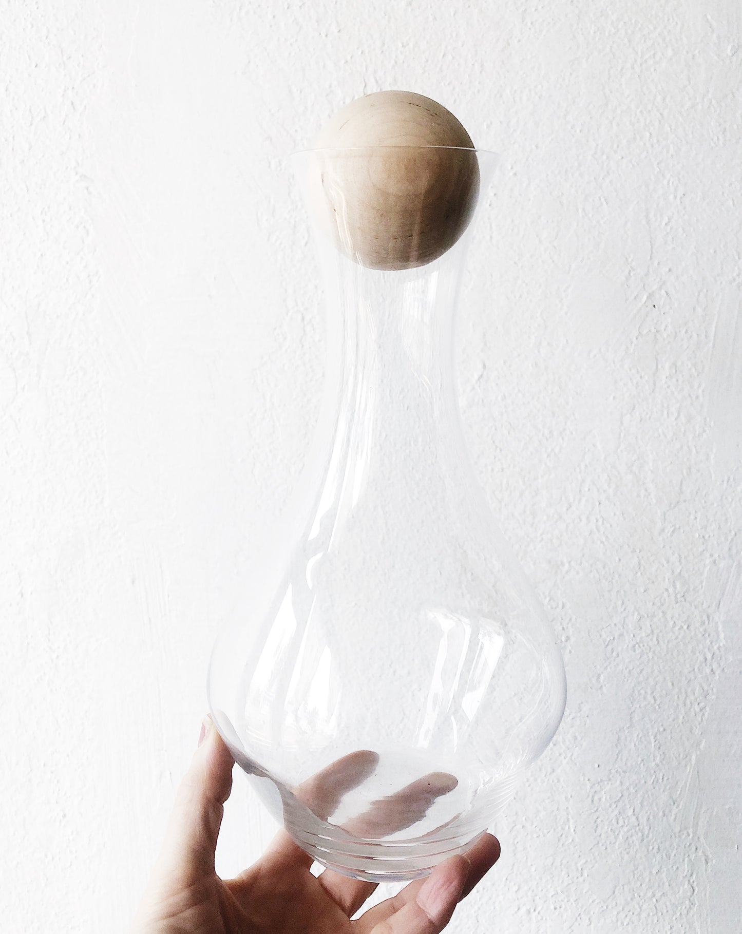 Vintage Blown Glass Decanter with Stopper