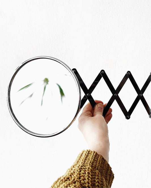 Vintage Magnifying Wall Mirror