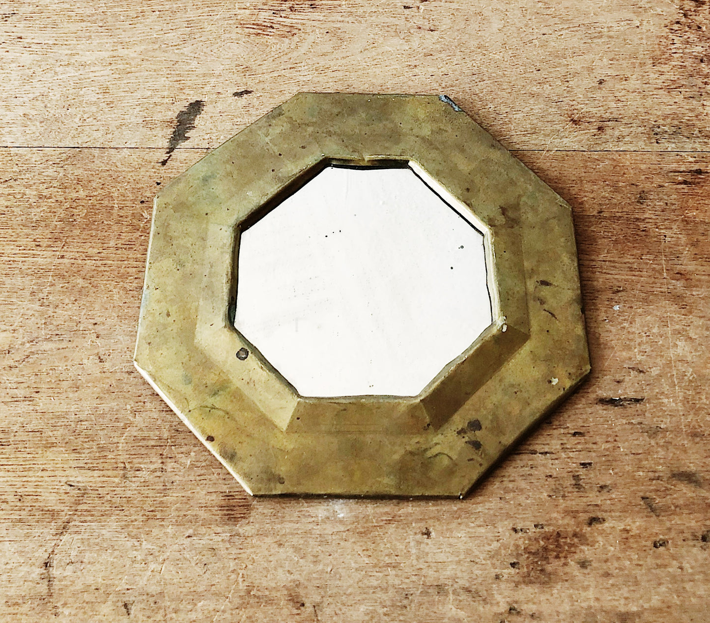 Vintage Liquid Brass Mirror