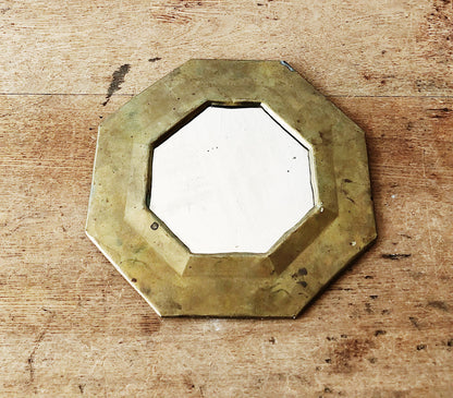 Vintage Liquid Brass Mirror