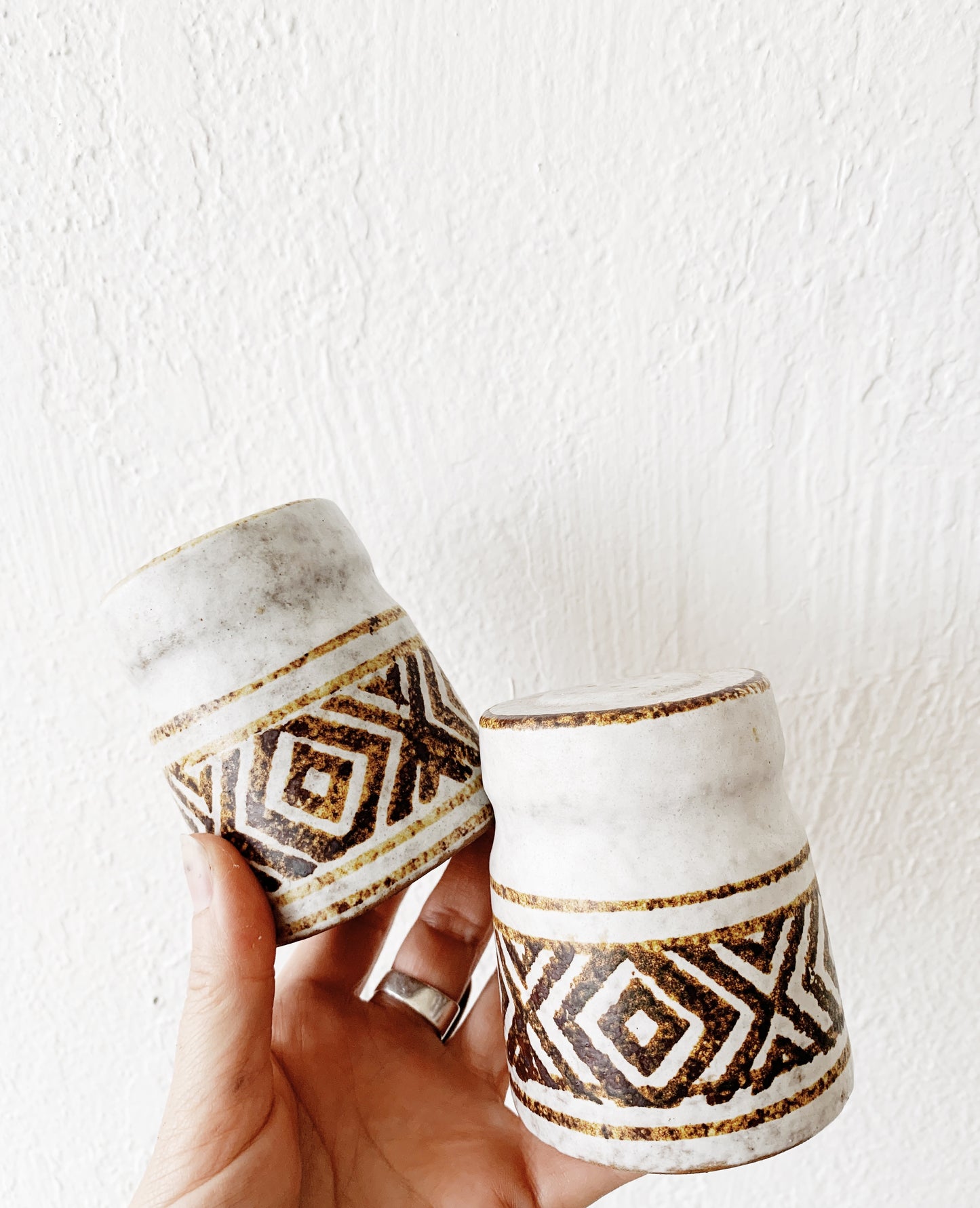 Vintage Pottery Craft Ceramic Shaker Set