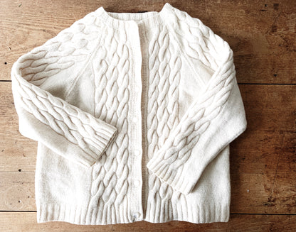 Vintage Wool Handknit Cardigan