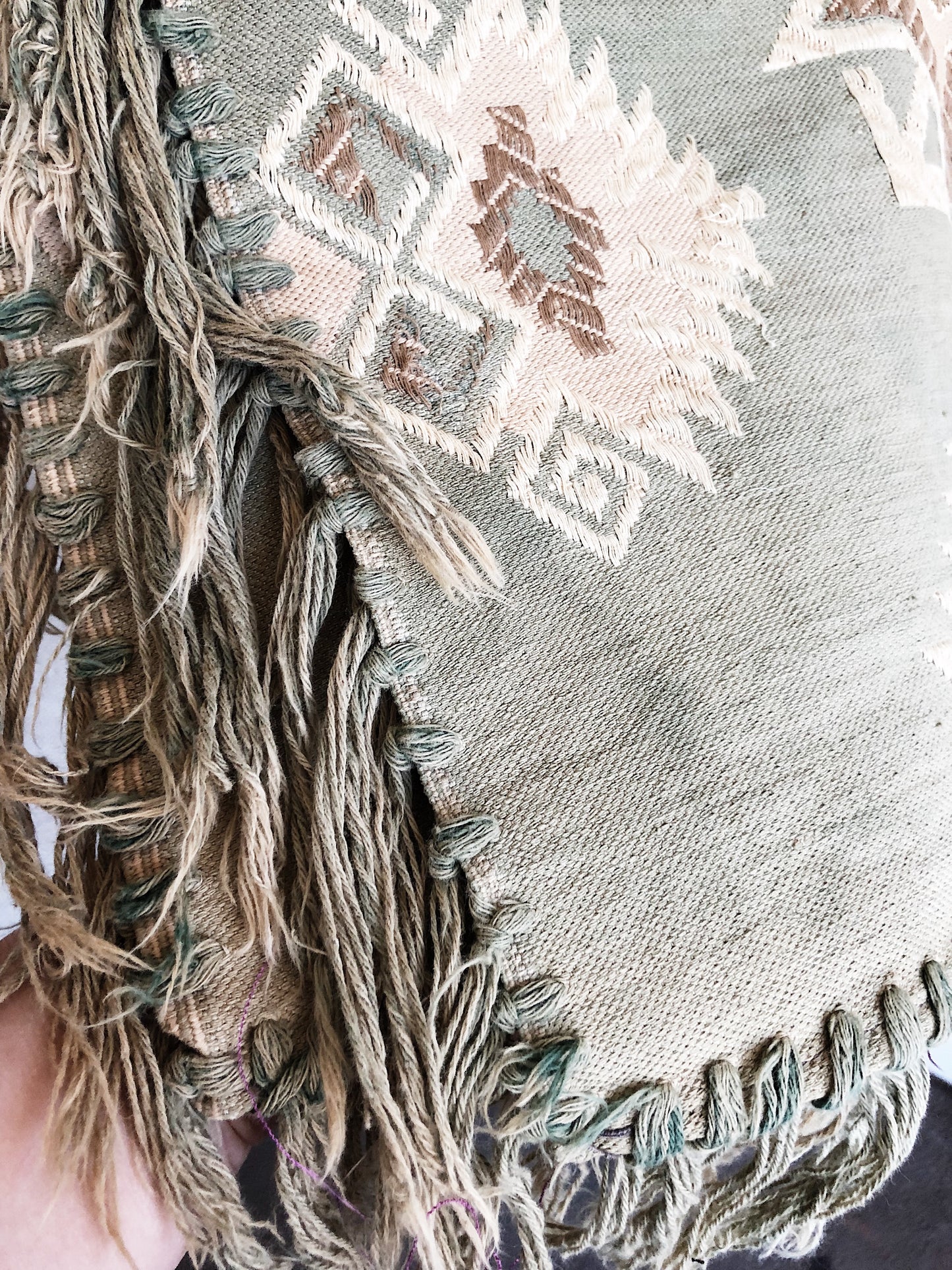 Stunning Cotton Woven Tapestry / Rug