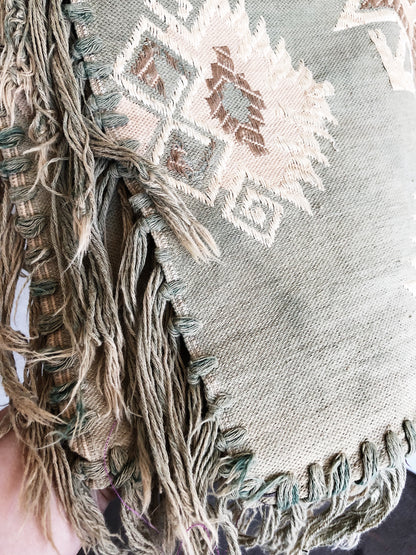 Stunning Cotton Woven Tapestry / Rug