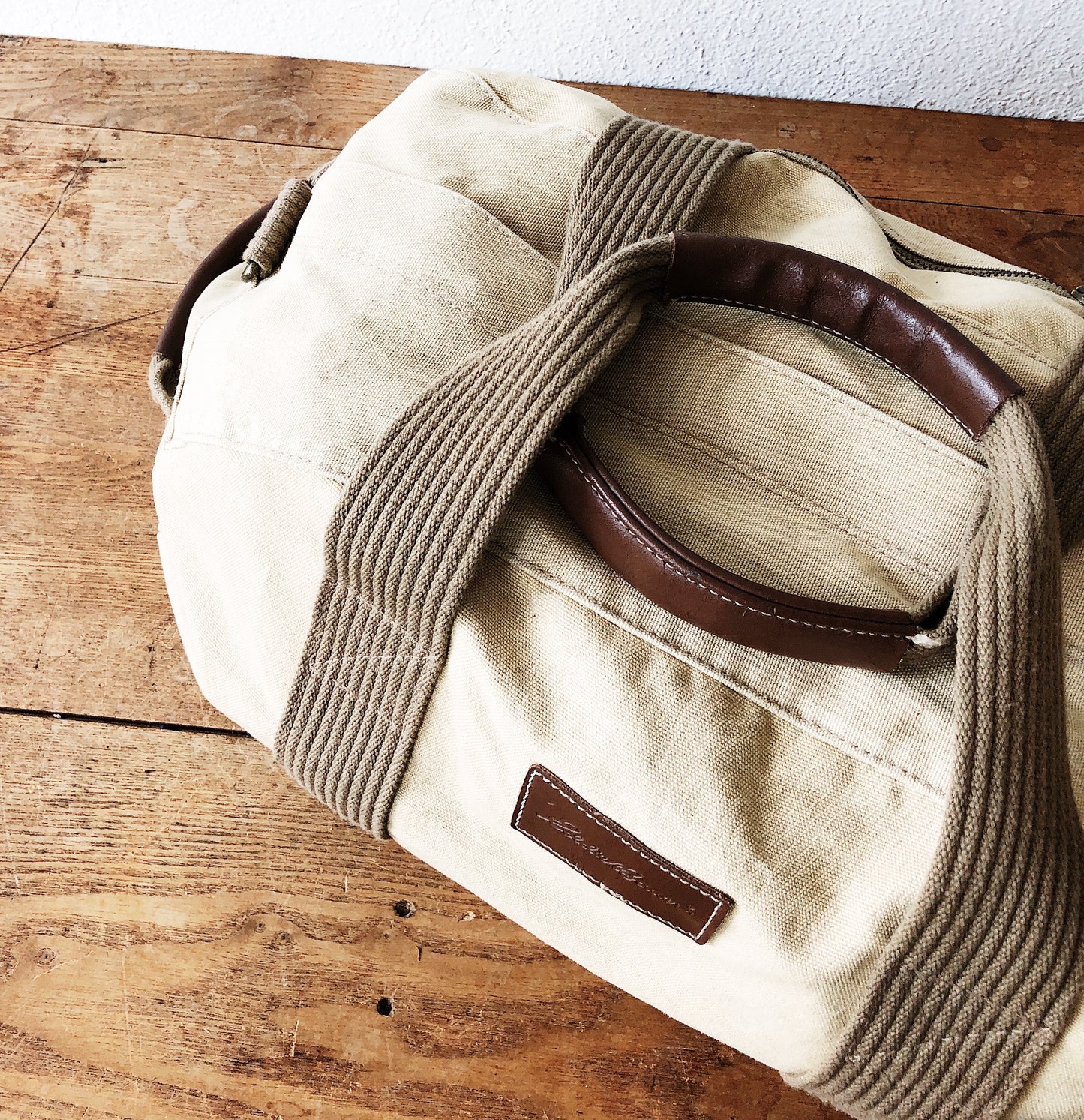 Vintage Eddie Bauer Canvas Duffle