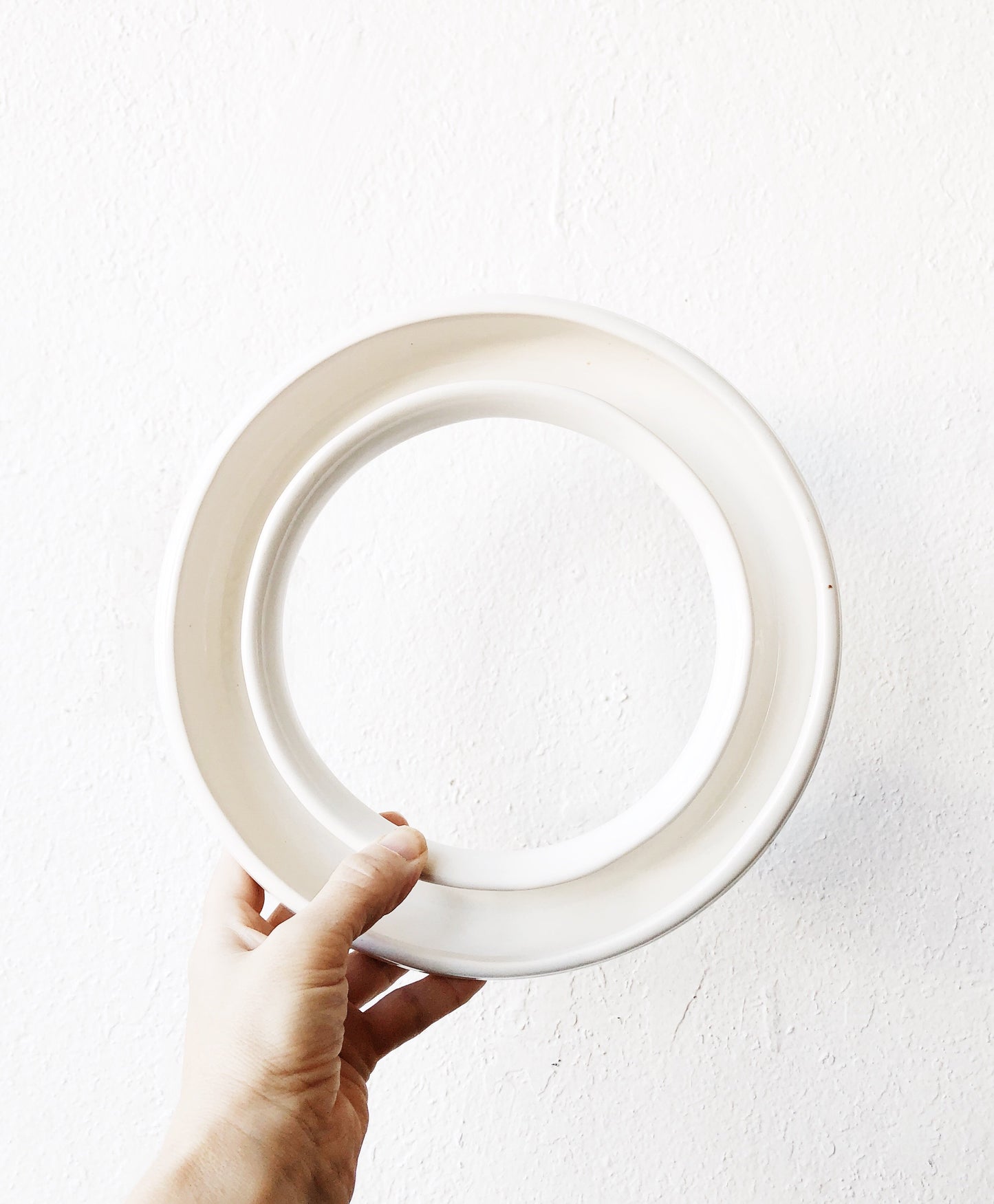Vintage Circular Ceramic Planter