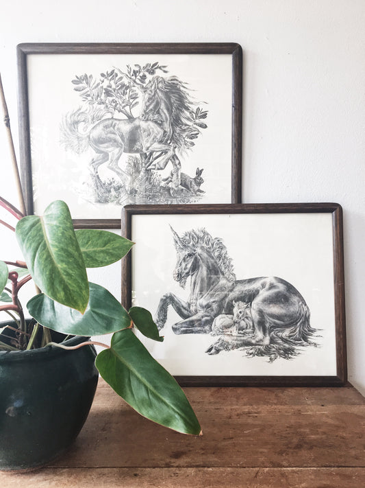 Vintage Unicorn Prints