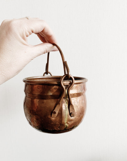 Small Vintage Copper Pot