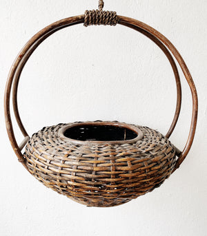 Vintage Hanging Basket Planter