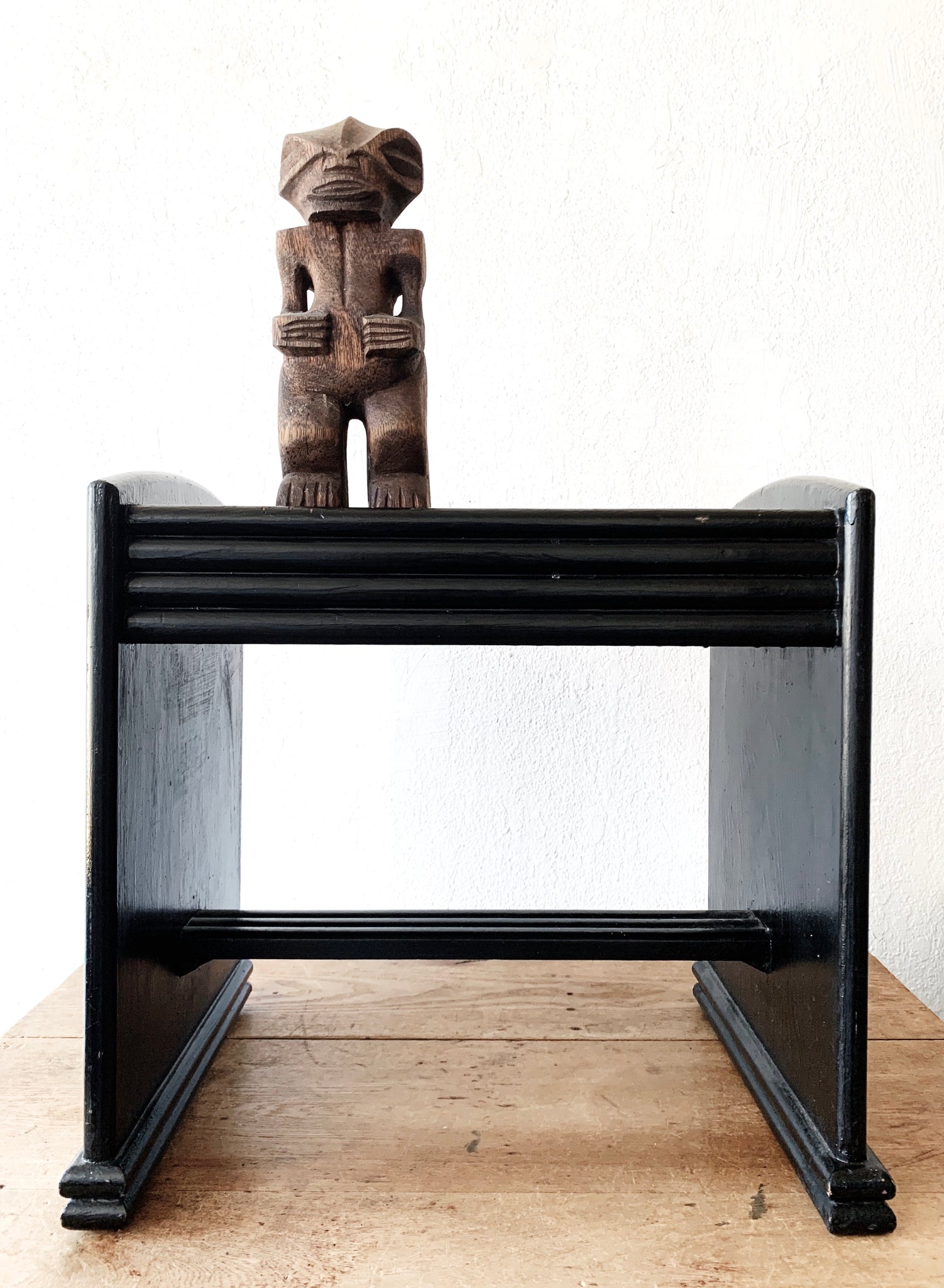 Black Deco Wood Bench/ Stool